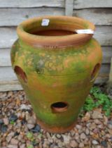 Terracotta strawberry planter