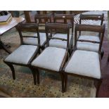 Set of 6 Regency saber leg chairs