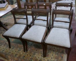 Set of 6 Regency saber leg chairs