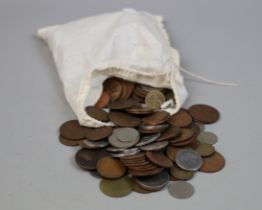Bag of vintage coins