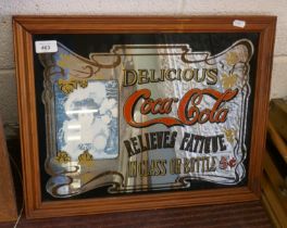 Coca Cola advertising mirror