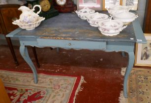 Antique Dutch painted table - Approx size: W: 129cm D: 97cm H: 72cm