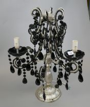 Table top chandelier with 3 bulb fitting - Approx height: 55cm
