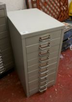 Metal filing/collectors cabinet - Approx W: 28cm  D: 41cm  H: 59cm