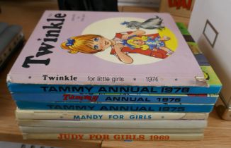 Collection of girls annuals