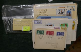 Stamps - Falkland Island range of FDC and commercial covers (35)