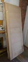 3 internal oak fire doors - Approx size W: 83cm x H: 204cm