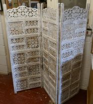 3 fold carved screen