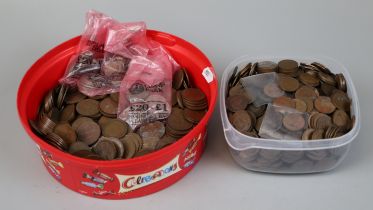 Collection of GVI and QEII pennies