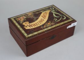 Writing box including original inkwell
