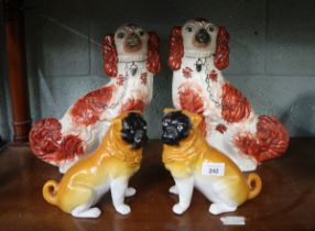 Collection of ceramic dogs