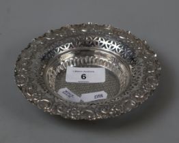 Silver bon bon dish Sheffield 1897/98 - Approx weight 53g