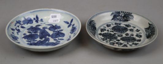 2 antique Chinese Ming dishes - no reserve