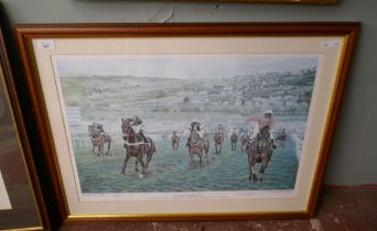 The Finish 1994 Cheltenham Gold Cup - L/E print by Paul Hart
