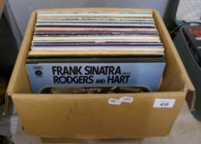 Collection of LPs to include Frank Sinatra Tom Jones etc