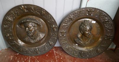 Pair of large French chargers