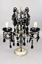 Table top chandelier with 3 bulb fitting - Approx height: 55cm