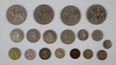 Collection of coins to include Queen Elizabeth II silver jubilee