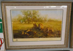 David Shepherd L/E Print FIRST LIGHT AT SAVUTI (191/1500)