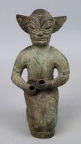 Chinese bronze figure - no reserve - Approx height 29cm