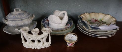 Collection of mostly antique English ceramics