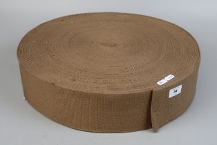 Large roll of ex-military khaki webbing - Approx W: 10.5cm