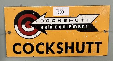 Small Cockshutt enamel sign - Approx 25cm x 13cm