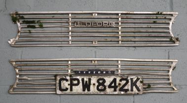 2 genuine and very rare Bedford CF/CA/HA front grills with original emblem