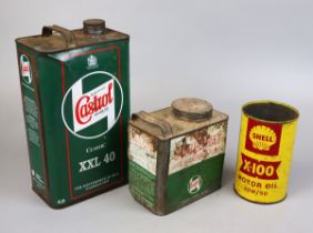 3 vintage oil cans