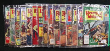 Collection of Practical Motorist magazines in plastic wallets