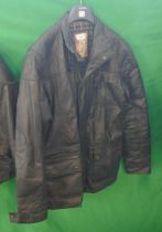 Leather motorcycle jacket by Joe Brown size L