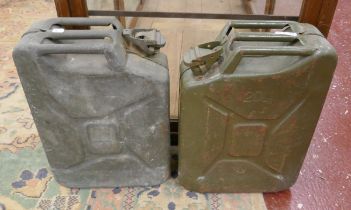 2 ex-army jerry cans