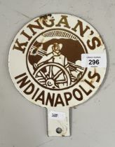 Small Kingans enamel sign - Approx 15cm x 19cm