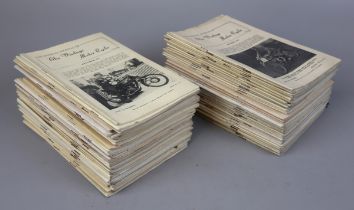 Collection of vintage motorcycle magazines