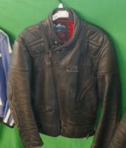 Vintage Dolomite leather biker jacket "40"