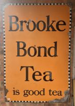 Large original enamel sign - Brooke Bond Tea 152cm x 102cm