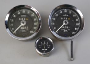 2 speedometers and 1 ampmeter from an MG