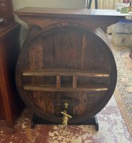 Calvados barrel bar - Approx size: W: 82cm D: 38cm H: 107cm