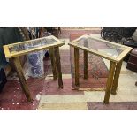 Pair of industrial style side tables