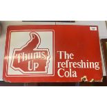 Original Cola sign believed to be from India - Approx 51cm x 31cm