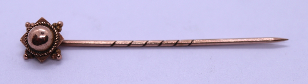 9ct gold tie pin