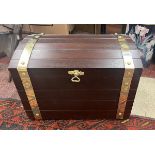 Brass banded storage chest