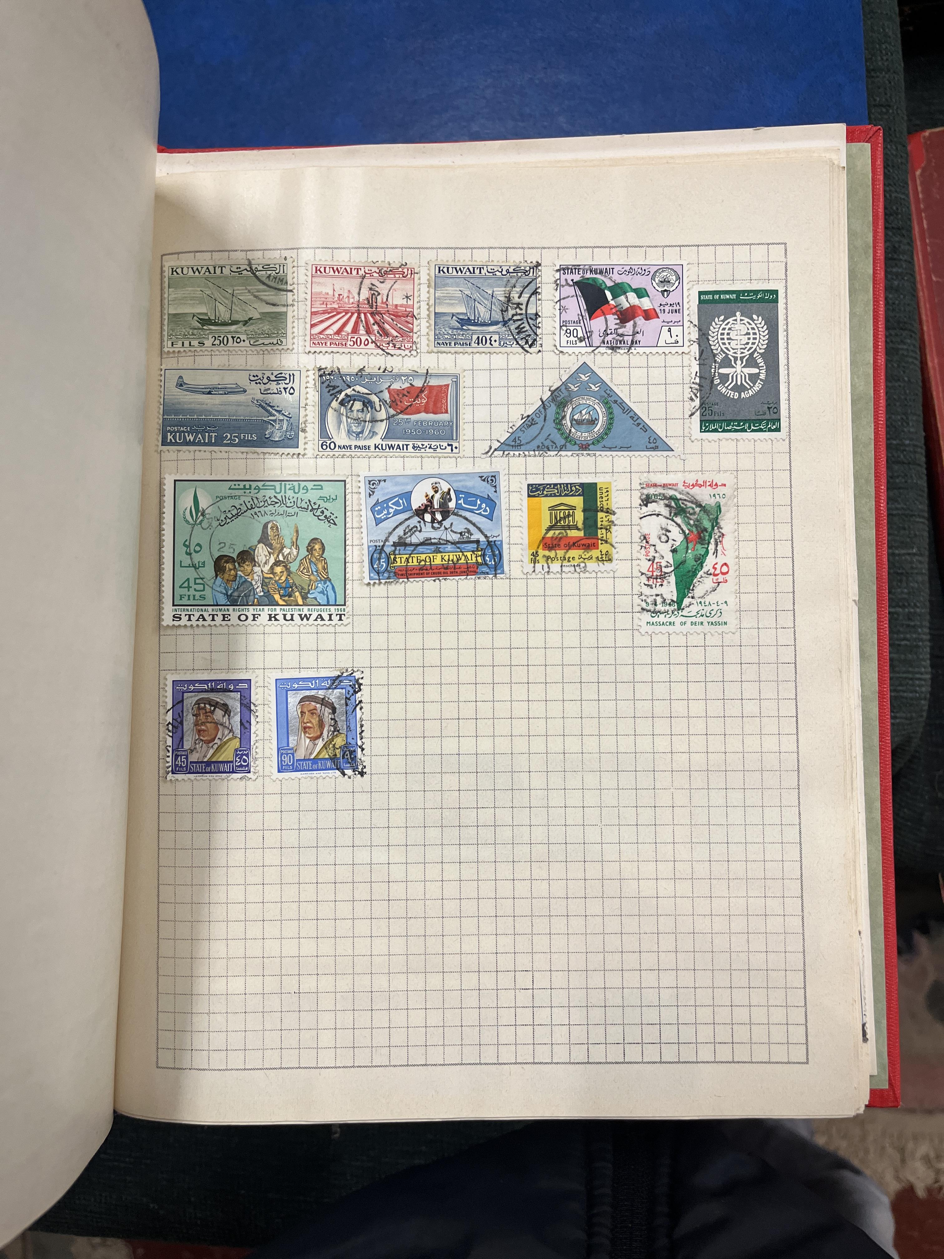 3 well populated stamp albums together with some loose - Image 12 of 23