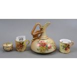 Collection of early Royal Worcester Blush Ivory