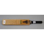 Signed miniature cricket bat by Worcestershire team 1987