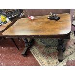 Antique rosewood library table