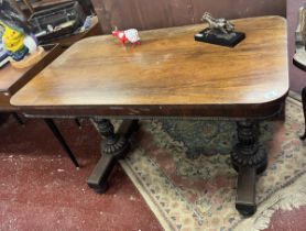 Antique rosewood library table