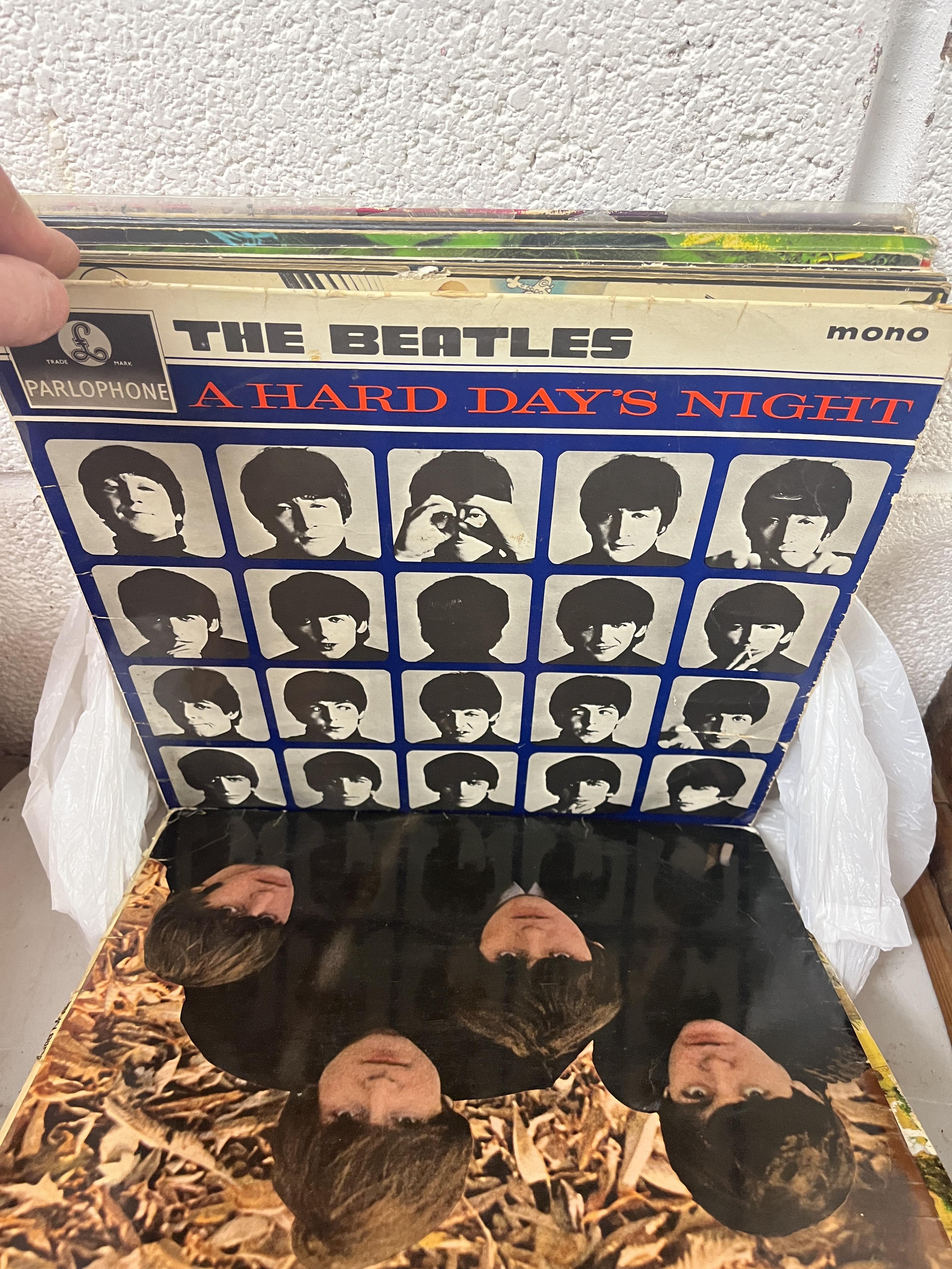 Record player together with a collection of records to include the Beatles and Led Zeppelin etc - Image 11 of 23