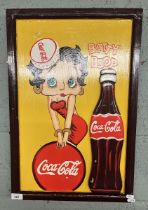 Betty Boop Coca Cola wall art
