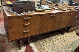 Teak mid-century sideboard by Beautillity - Approx size: W: 162cm D: 46cm H: 73cm